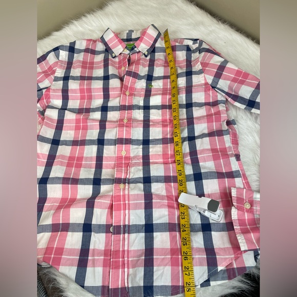 Two Abercrombie and Fitch Plaid and Striped Cotton Shirts Large - Picture 8 of 16